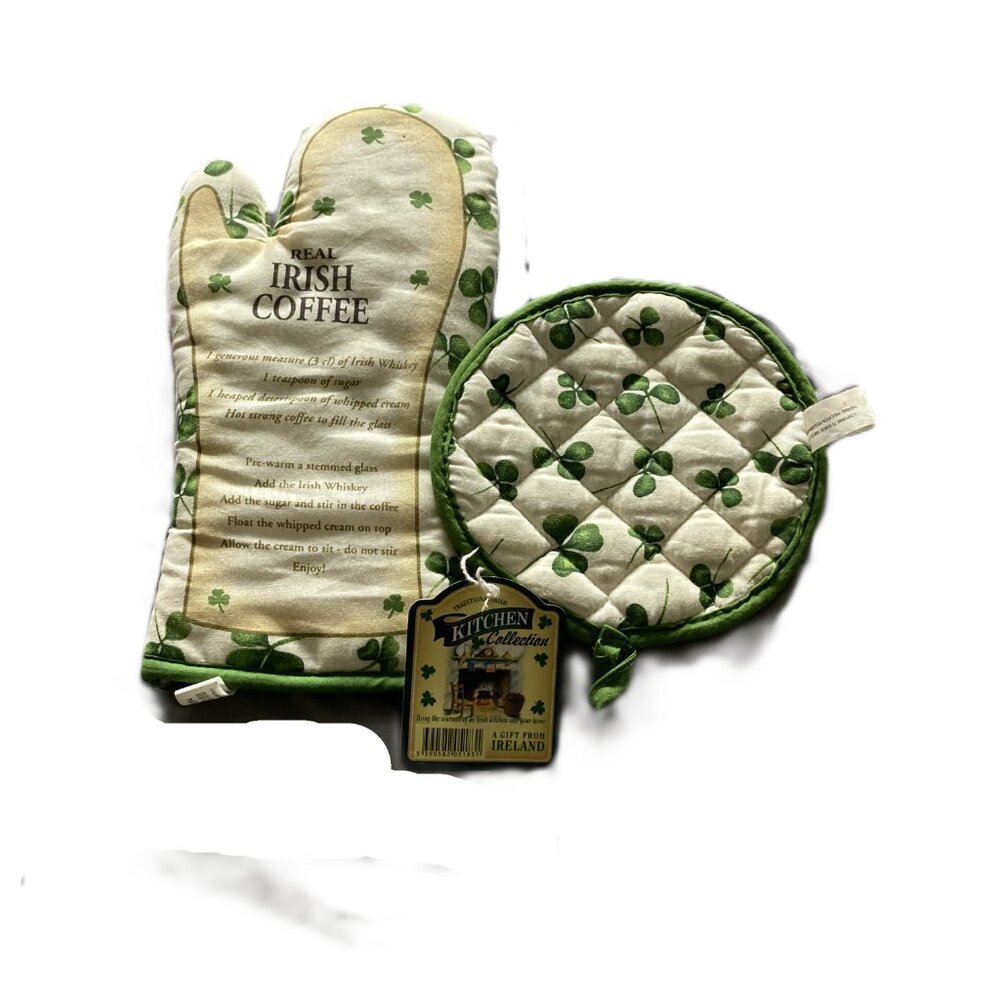 NEW Shamrock Potholder set from Ireland